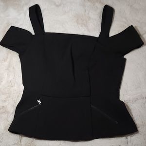 BCBG Black off shoulder sexy Top